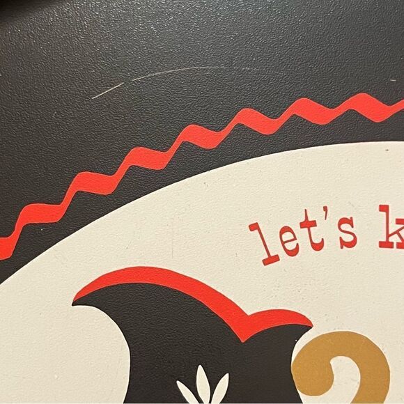 Vintage Coffee & Tea Serving Tray “Kaffee Klatch” MCM Midcentury Modern Black - Picture 11 of 13